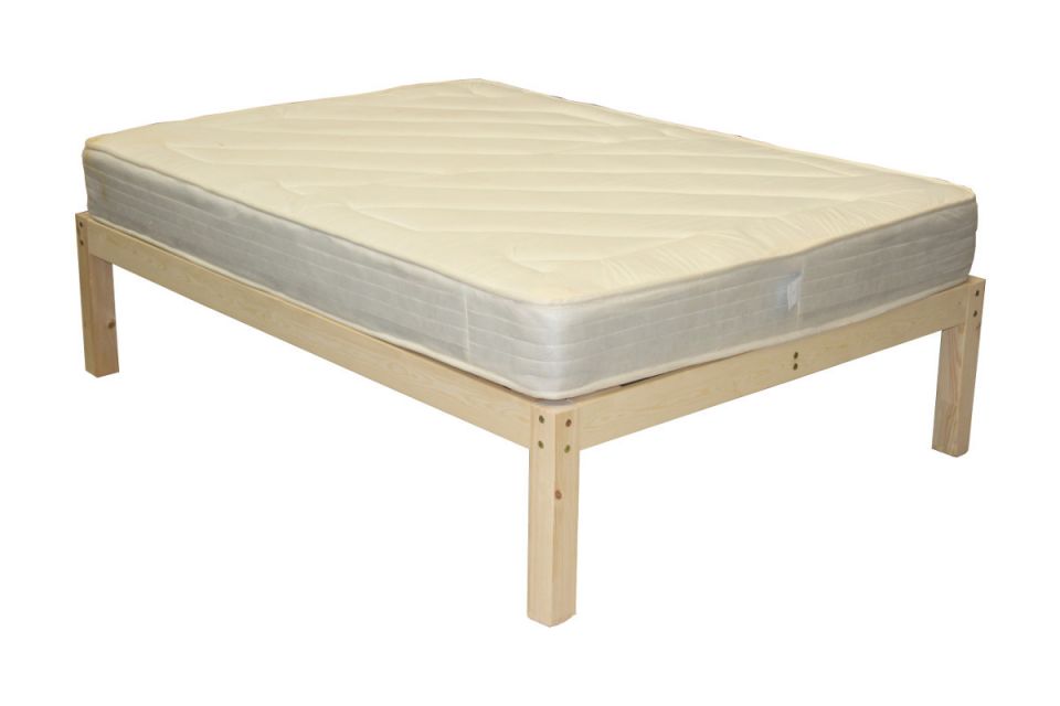 Adaptive Platform Wooden Bed Frame, Frameless Bed Base